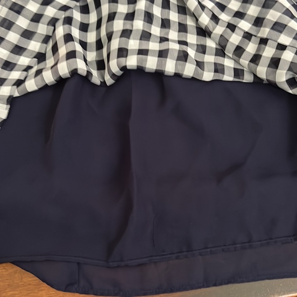 Gap Flowy Black & White Gingham Plaid Mini Skirt Size 8 - Picture 6 of 13